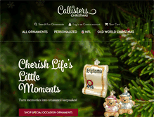 Tablet Screenshot of callisterschristmas.com
